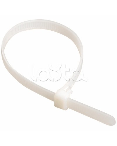 Хомут-стяжка нейлоновый, стандартный P6.6 12.5х850 белый DKC 25241 (100 шт/уп) в Чебоксарах Стяжки-хомуты Pintop.ru