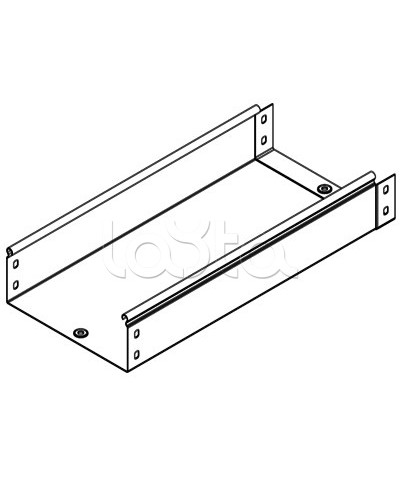 Лоток неперфорированный металлический 200х100мм L 2000 DKC 35113 в Чебоксарах Кабельные лотки Pintop.ru