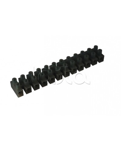 Клеммник полипропиленовый черный 12р 6 кв.мм DKC 43312PL/R в Чебоксарах Клеммные колодки Pintop.ru