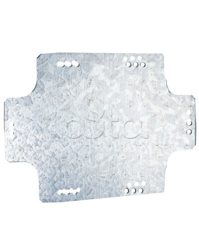 Монтажная пластина из оцинк. стали 206х164х1,5мм, для коробок 240х190мм DKC 59607 в Чебоксарах Крепежные изделия Pintop.ru