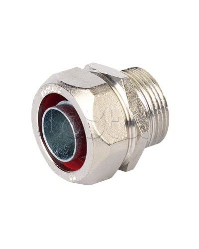 Муфта металлорукав-коробка, ф10мм, IP40/IP44/IP66/IP67, М16х1,5 наружная резьба DKC (6014-1016) в Чебоксарах Повороты, муфты, тройники Pintop.ru