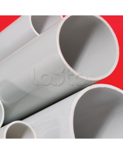 Труба ПВХ жёсткая гладкая д.20мм, тяжёлая, 2м, цвет серый DKC 62520 в Чебоксарах Гладкая труба Pintop.ru