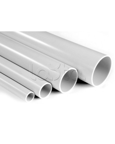 Труба ПВХ жёсткая атмосферостойкая д. 25 мм, тяжёлая, 3 м, цвет серый DKC 63525UF в Чебоксарах Гладкая труба Pintop.ru