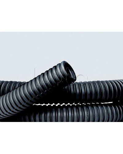 Труба ПНД гибкая гофр. д.50мм, лёгкая без протяжки, 15м, цвет чёрный DKC 70750 в Чебоксарах Труба гофрированная Pintop.ru