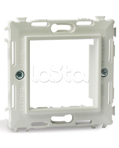 Каркас на 2 модуля (одноместный), белый, RAL 9010 DKC 75020W в Чебоксарах Аксессуары для кабель-канала Pintop.ru