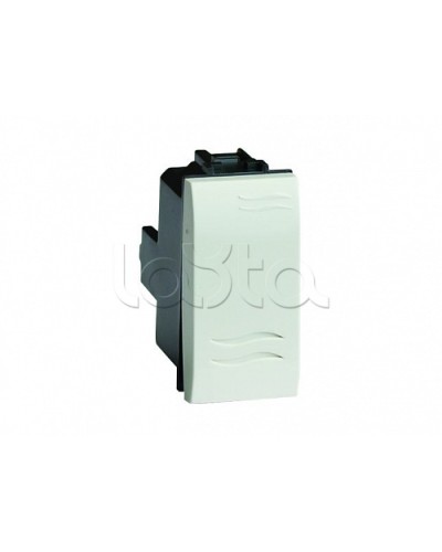 Выключатель типа кнопка, белый, 1мод. DKC 76021B в Чебоксарах Аксессуары для стоек и шкафов Pintop.ru