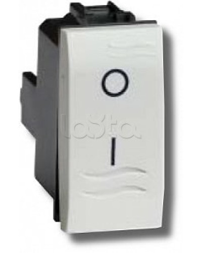 Выключатель двухполюсный белый 1 мод в Чебоксарах Аксессуары для стоек и шкафов Pintop.ru