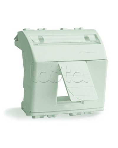 Адаптер для информационных разъемов Keystone, белый, 2 мод DKC 76613B в Чебоксарах Аксессуары для кабель-канала Pintop.ru