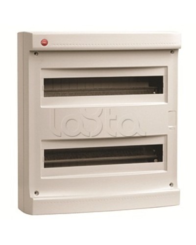 Щиток настен.без двер.36мод.,IP40,сер.,с усил. клем.блок.2х87312 DKC 83736 в Чебоксарах Боксы для автоматов Pintop.ru