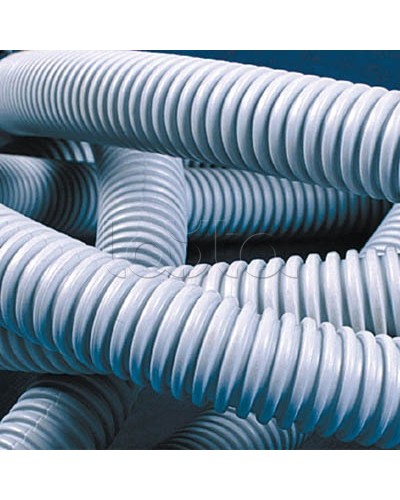 Труба гофрированная самозатухающий ПВХ 32 мм с зондом лёгкая DKC 91932 (25 м) в Чебоксарах Труба гофрированная Pintop.ru