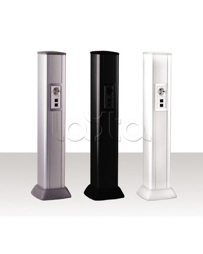 Колонна алюминевая 0,71 м, цвет черный DKC 09593 в Чебоксарах Аксессуары для стоек и шкафов Pintop.ru