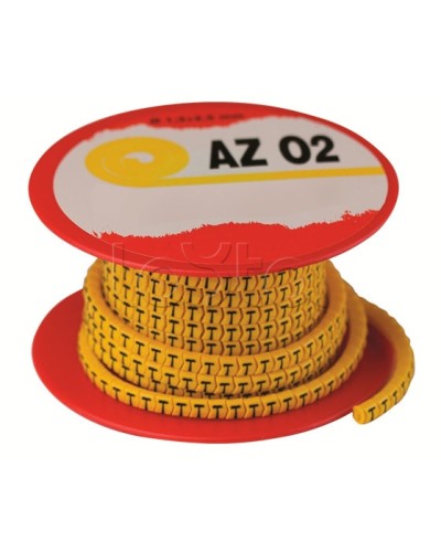 Колечко маркировочное A, 1,3-2,5мм. черное на желтом DKC AZO2AABY в Чебоксарах Крепежные изделия Pintop.ru