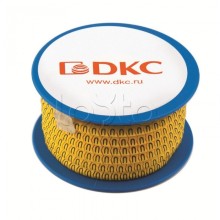 Колечко маркировочное 7, 2.5-4мм. черное на желтом DKC AZO307BY