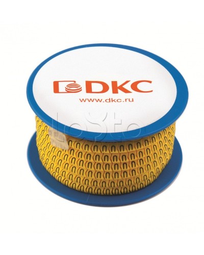 Колечки с черными цифрами 0 на желтом фоне, 4-8 мм DKC AZ DKC AZS400BY в Чебоксарах Аксессуары для лотков Pintop.ru