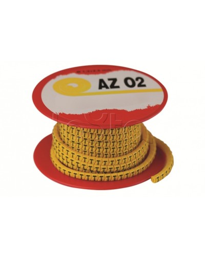 Колечко маркировочное 9, 4-8мм. черное на желтом DKC AZS409BY в Чебоксарах Крепежные изделия Pintop.ru