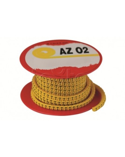 Колечко маркировочное L, 4-8мм. черное на желтом DKC AZS4LLBY в Чебоксарах Крепежные изделия Pintop.ru