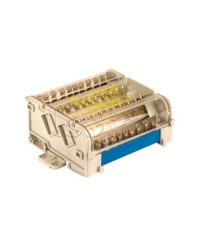 Блок распределительный на DIN рейку 2р 125А, 7х6мм 2х7,5мм 2x9мм DKC BD125112 в Чебоксарах Аксессуары для лотков Pintop.ru