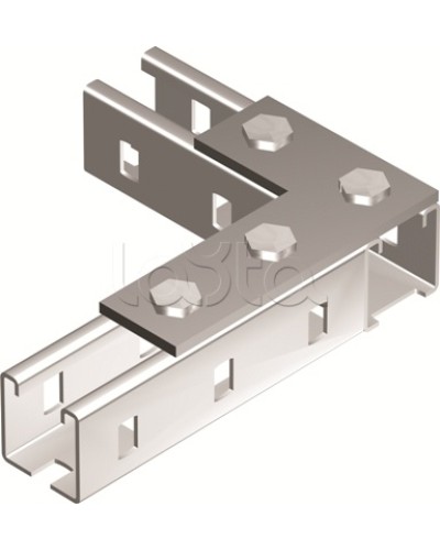 Пластина соединительная L-обр., длина 90х140 мм, 4отв., горячеоцинкованная DKC BMD1022HDZ в Чебоксарах Аксессуары для лотков Pintop.ru