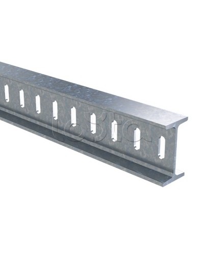 Профиль I-образный 50х100, L2000, толщ.4,5 мм, горячеоцинкованный DKC BPM5020HDZ в Чебоксарах Аксессуары для стоек и шкафов Pintop.ru