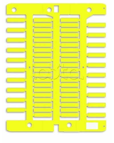 Маркировка для провода, жесткая, для трубочек. 4х18мм. Желтая DKC NUT18Y в Чебоксарах Крепежные изделия Pintop.ru