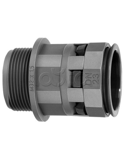 Муфта труба-коробка DN 17 мм, М20х1,5 DKC PAM17M20N в Чебоксарах Повороты, муфты, тройники Pintop.ru