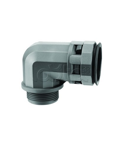 Муфта 90 грд. труба-коробка DN 12 мм, М20х1,5, полиамид, цвет черный DKC PAN12M20N в Чебоксарах Повороты, муфты, тройники Pintop.ru