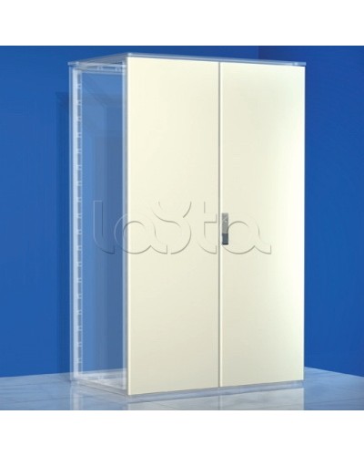 Дверь сплошная, двустворчатая, для шкафов DAE/CQE, 2200 x 1000 мм DKC R5CPE22101 в Чебоксарах Аксессуары для стоек и шкафов Pintop.ru