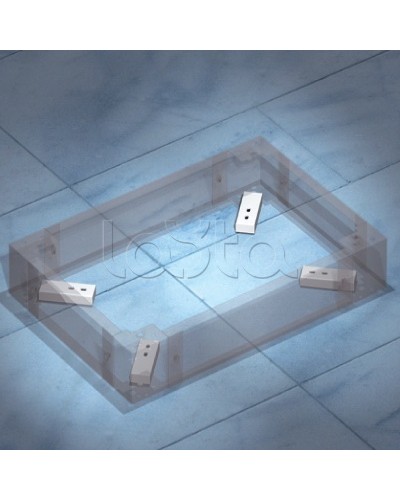 Комплект пластин для фиксации цоколя к полу DKC R5KFP01 в Чебоксарах Полки для шкафов и стоек Pintop.ru