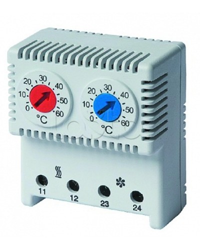 Термостат сдвоенный DKC (R5THRV13) в Чебоксарах Аксессуары для стоек и шкафов Pintop.ru