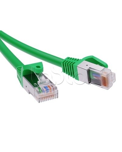Патч-корд экранированный CAT5E F/UTP 4х2, LSZH, зелёный, 1.5м DKC RN5EFU4515GN в Чебоксарах Патчкорды (медные) Pintop.ru