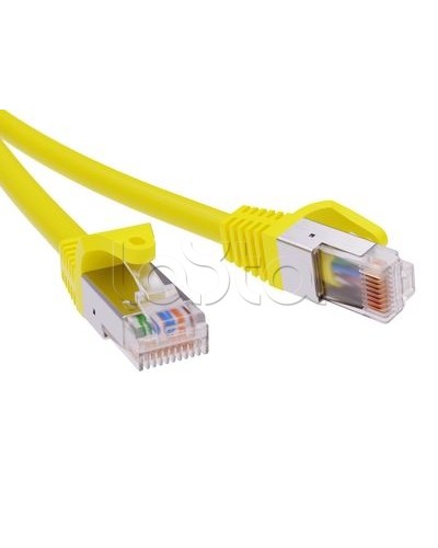 Патч-корд экранированный CAT6 F/UTP 4х2, LSZH, желтый, 0.5м DKC RN6FU4505YL в Чебоксарах Патчкорды (медные) Pintop.ru