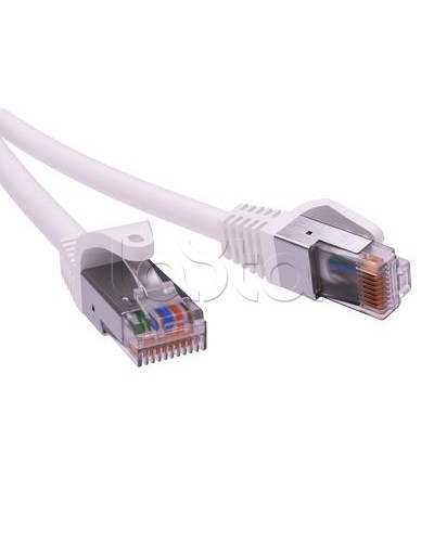 Патч-корд экранированный CAT6 F/UTP 4х2, LSZH, белый, 1м DKC RN6FU4510WH в Чебоксарах Патчкорды (медные) Pintop.ru