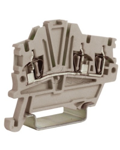 Зажим 1,5 кв.мм серый 1 ввод/2 вывода DKC ZHM410GR в Чебоксарах Держатели, клипсы, скобы Pintop.ru