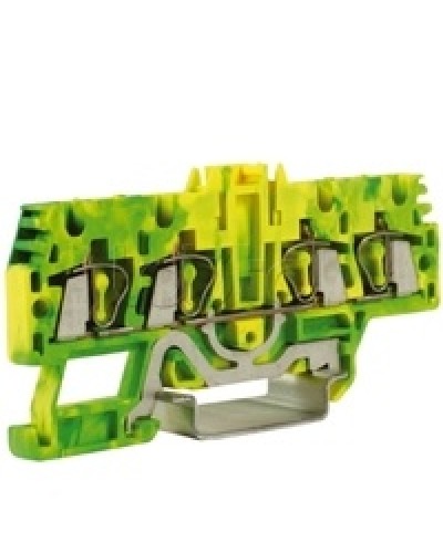 Зажим для заземления, 2 ввод/2 вывода, 2,5 кв.ммжелто-зеленый DKC ZHT520-RET в Чебоксарах Держатели, клипсы, скобы Pintop.ru