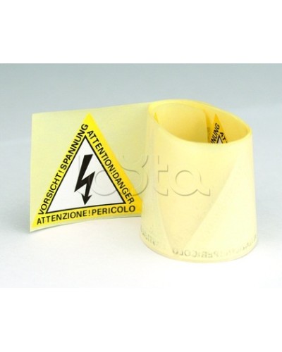 Предупреждающая табличка 60мм DKC ZTA001 в Чебоксарах Аксессуары для лотков Pintop.ru