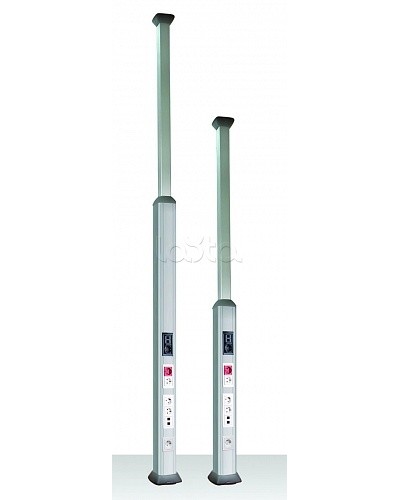 Колонна алюминиевая, 2.7 - 4.2м, цвет чёрный DKC 09573 в Чебоксарах Аксессуары для стоек и шкафов Pintop.ru