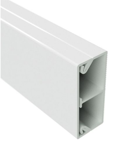 Миниканал с перегородкой TMC 40/2x17 белый (розница 8 м в пакете, 10 пакетов в коробке) DKC (00305R) в Чебоксарах Кабель-канал Pintop.ru