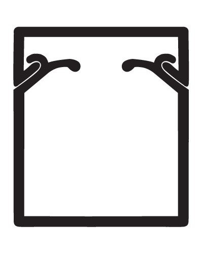 Кабель-канал TA-EN 40x40 с крышкой с плоской основой DKC 00324 в Чебоксарах Кабель-канал Pintop.ru