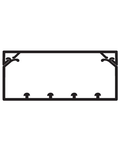 Коробс крышкой с направляющими для установки разделителей TA-GN 120x40DKC 01783 в Чебоксарах Кабель-канал Pintop.ru