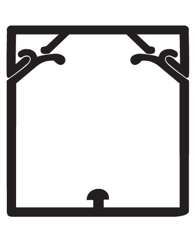 Кабель-канал 60x60 с крышкой с направляющими для установки разделителей TA-GN 60x60 мм DKC 01784 в Чебоксарах Кабель-канал Pintop.ru