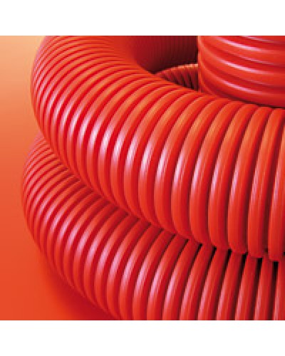 Труба гофрированная двустенная ПНД 160 мм для кабельной канализации с протяжкой DKC 121916 (50 м) в Чебоксарах Труба гофрированная Pintop.ru