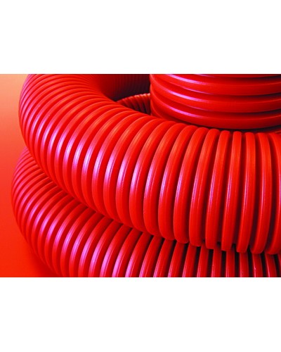 Труба гофрированная двустенная ПНД 90 мм для кабельной канализации с зондом DKC 121990 (50 м) в Чебоксарах Труба гофрированная Pintop.ru