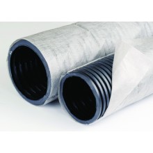 Труба ПНД гибкая дренажная д.125мм с геофильтром SN6, перфорация 360 град DKC (141912A)