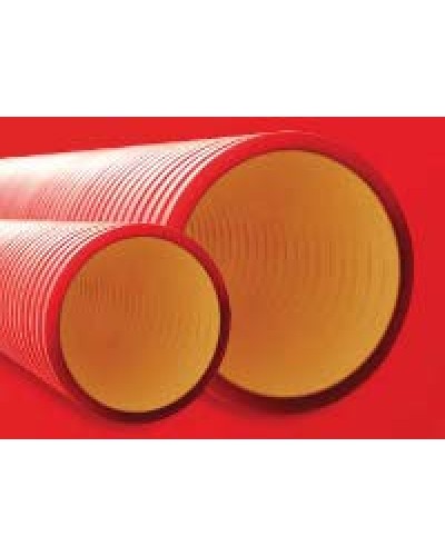 Труба гофрированная двустенная ПНД 110 мм для кабельной канализации без протяжки DKC 160911 (6 м) в Чебоксарах Труба гофрированная Pintop.ru