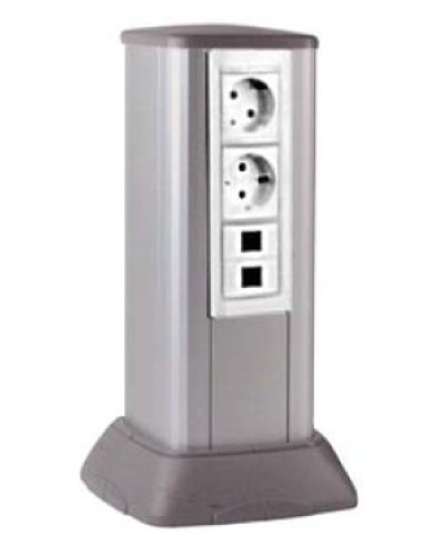 Миниколонна алюминиевая 0,35 м, цвет светло-серебристый металлик DKC 19531 в Чебоксарах Коммутационные изделия Pintop.ru