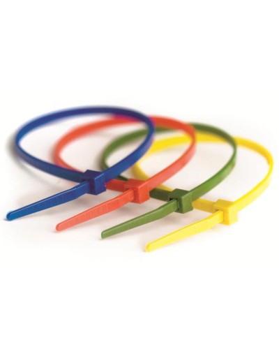 Хомут-стяжка нейлоновый, стандартный PL6.6 3.6х200 мм зеленый DKC 25214CV (100 шт/уп) в Чебоксарах Стяжки-хомуты Pintop.ru