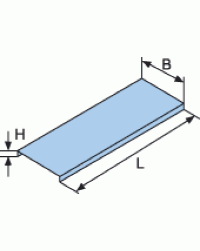 Крышка для лотка с заземлением осн. 80x3000 DKC 35521 в Чебоксарах Аксессуары для лотков Pintop.ru