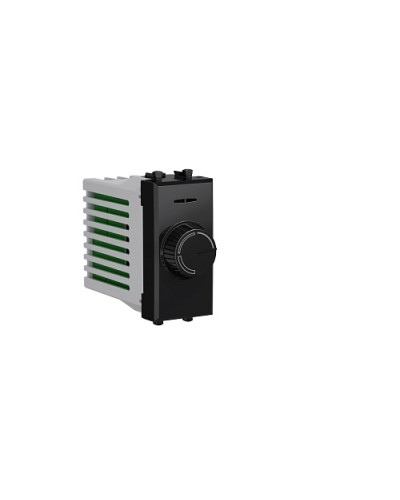 Диммер поворотный Черный квадрат, Avanti, 16A, 1 мод. DKC 4402131 в Чебоксарах Аксессуары для стоек и шкафов Pintop.ru