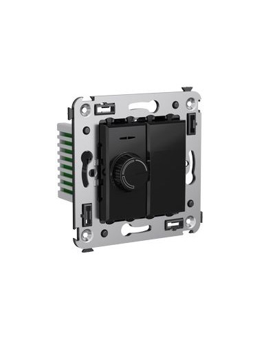 Диммер поворотный в стену, Avanti, Черный квадрат DKC 4402133 в Чебоксарах Аксессуары для стоек и шкафов Pintop.ru