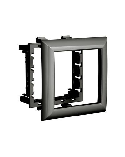 Рамка-суппорт Avanti черный для In-liner Front, 2 мод. DKC 4402912 в Чебоксарах Аксессуары для лотков Pintop.ru